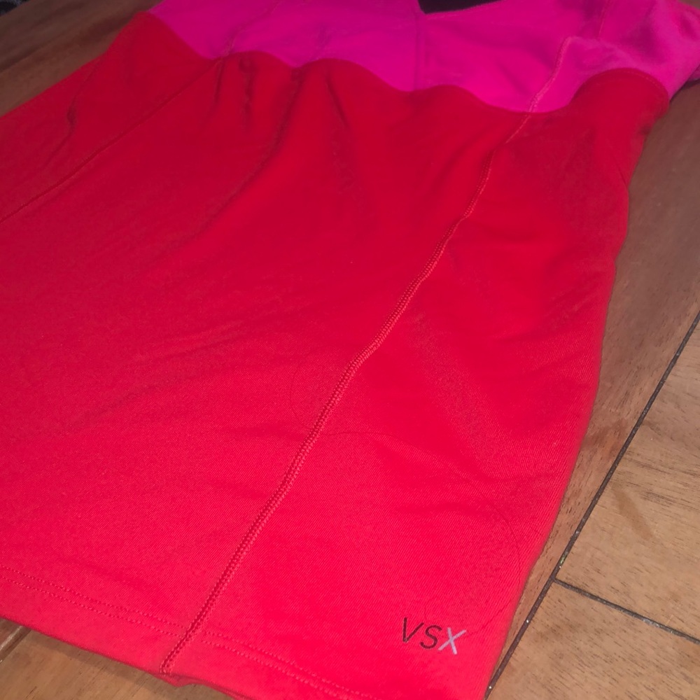 Victoria’s Secret VSX Sport Black & Pink work out Tank Sz M - Picture 2 of 5